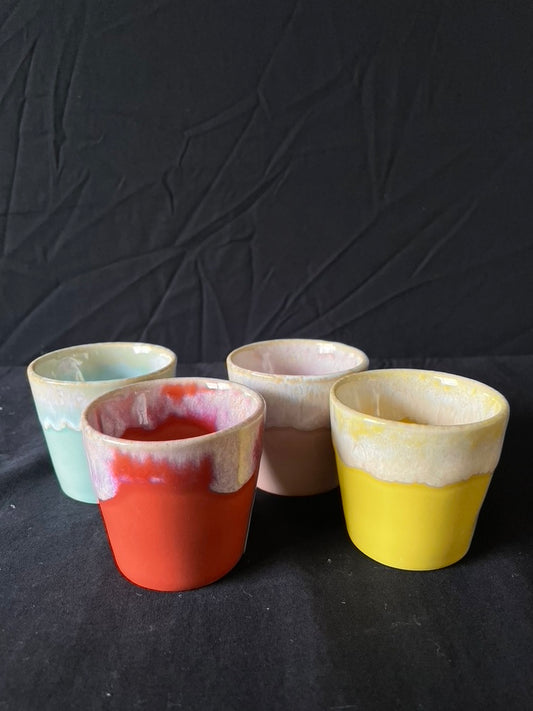 Gekleurde espresso kopjes - set van 4