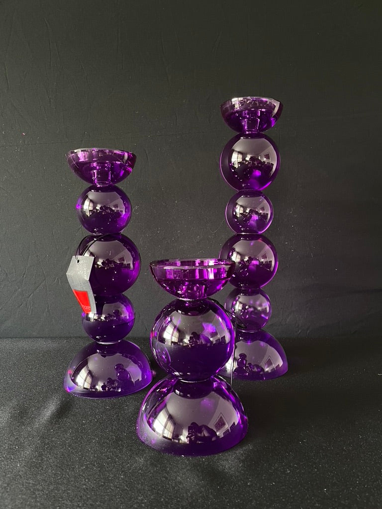 Luxe glazen kandelaar - maat S van Colmore by Diga