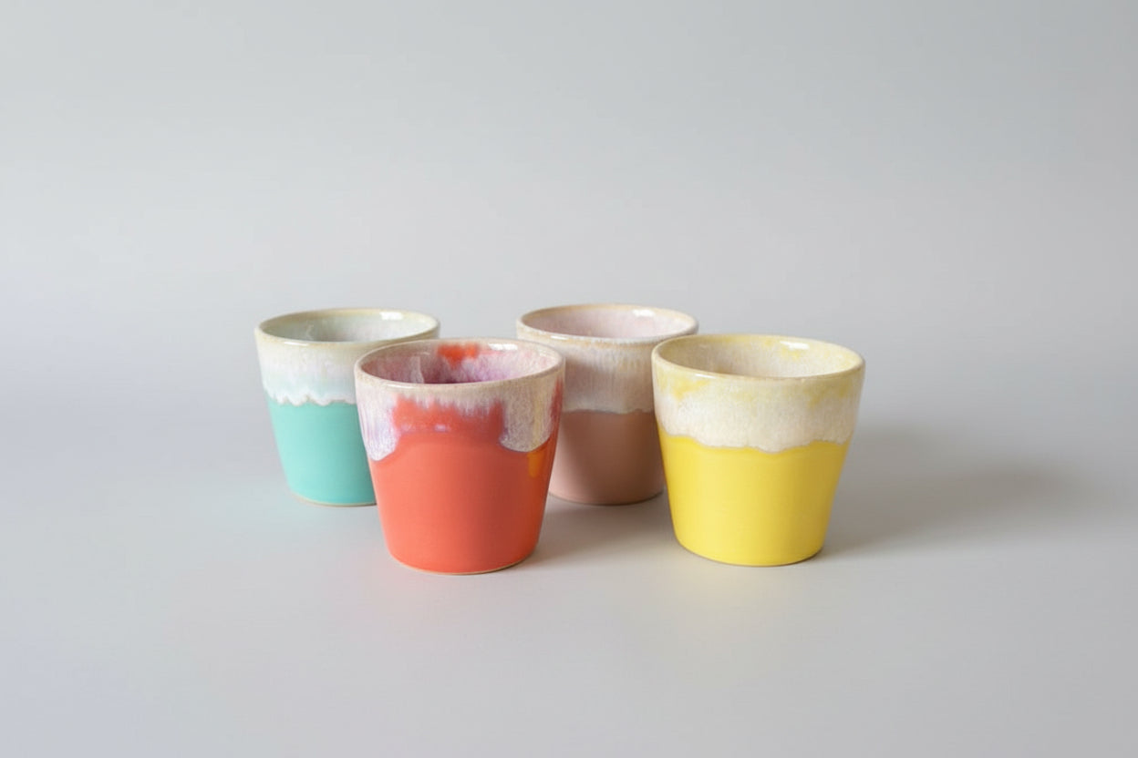 Gekleurde espresso kopjes - set van 4