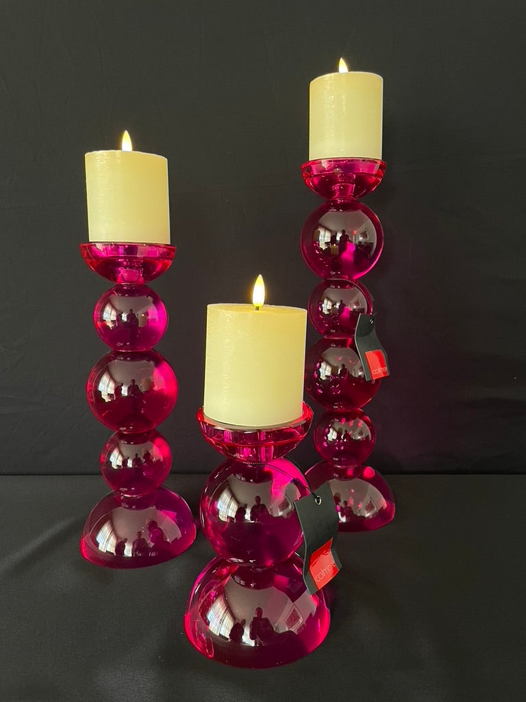 Luxe glazen kandelaar - maat S van Colmore by Diga