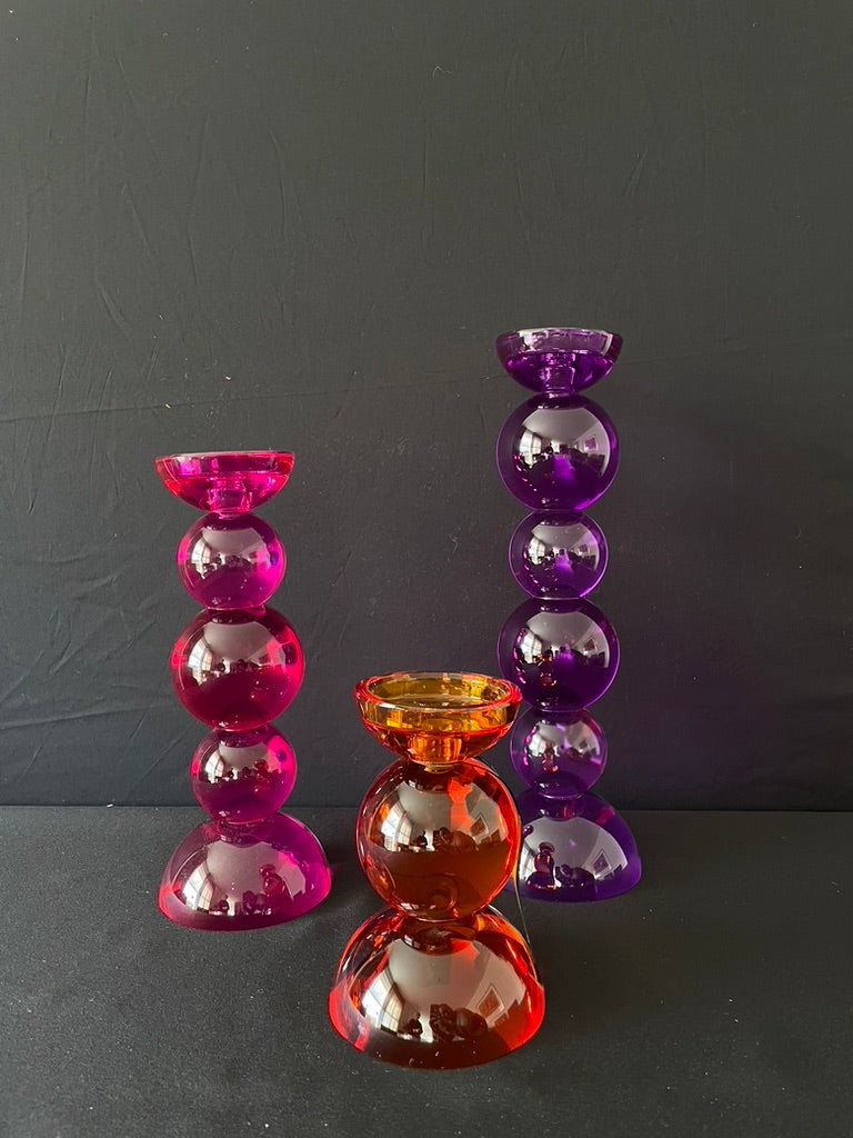 Luxe glazen kandelaar - maat S van Colmore by Diga