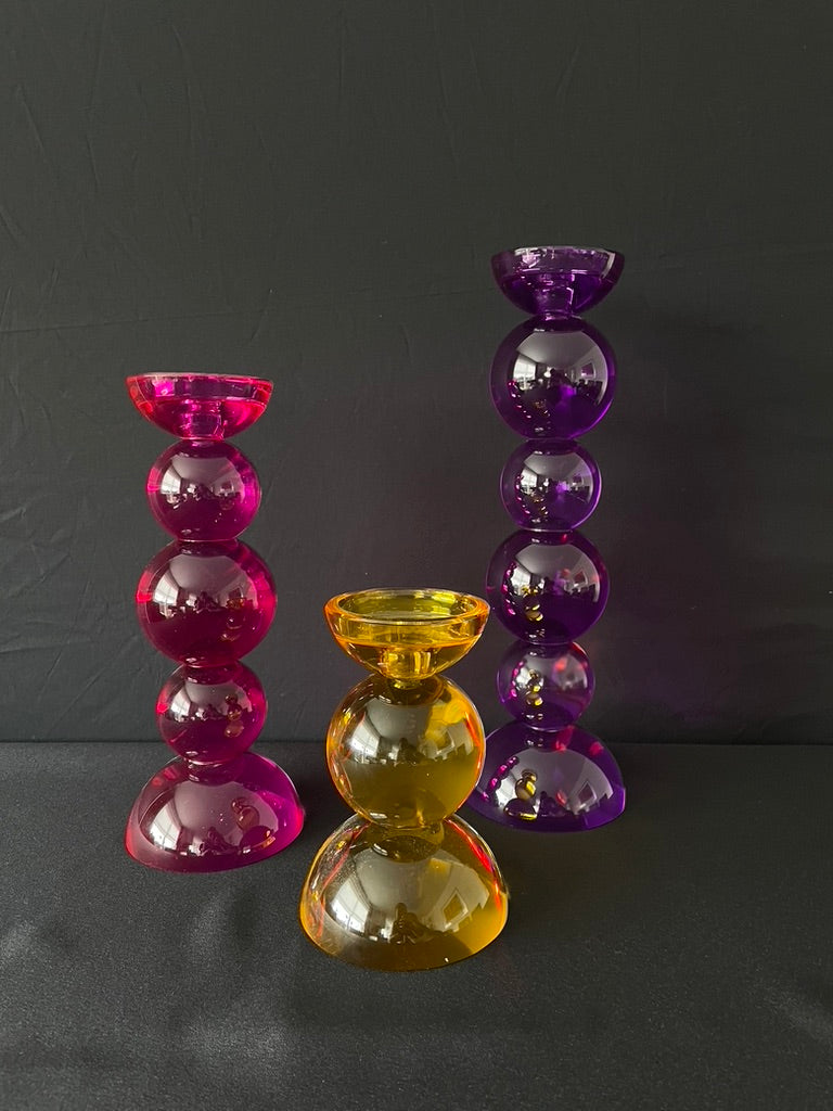 Luxe glazen kandelaar - maat S van Colmore by Diga