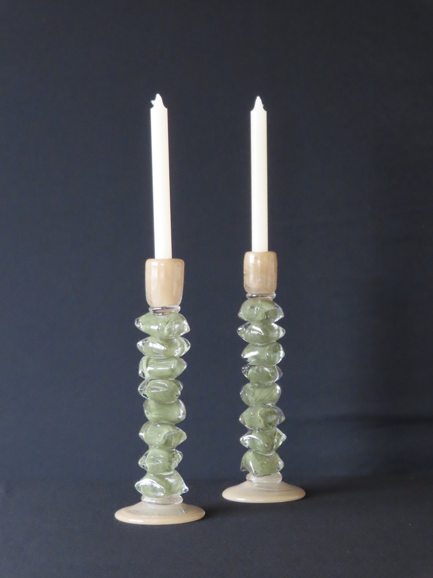 Luxe kandelaar van massief glas