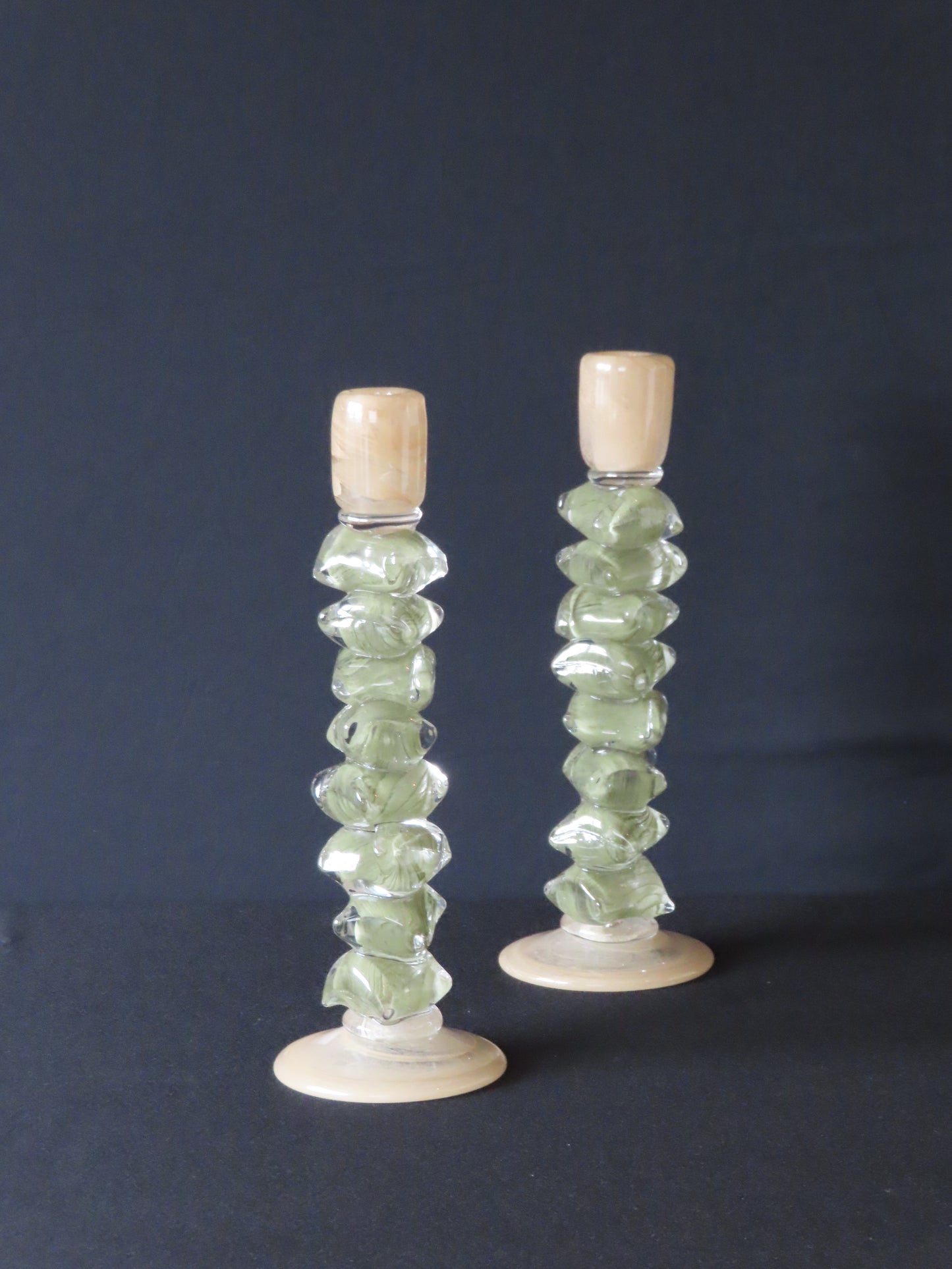 Luxe kandelaar van massief glas