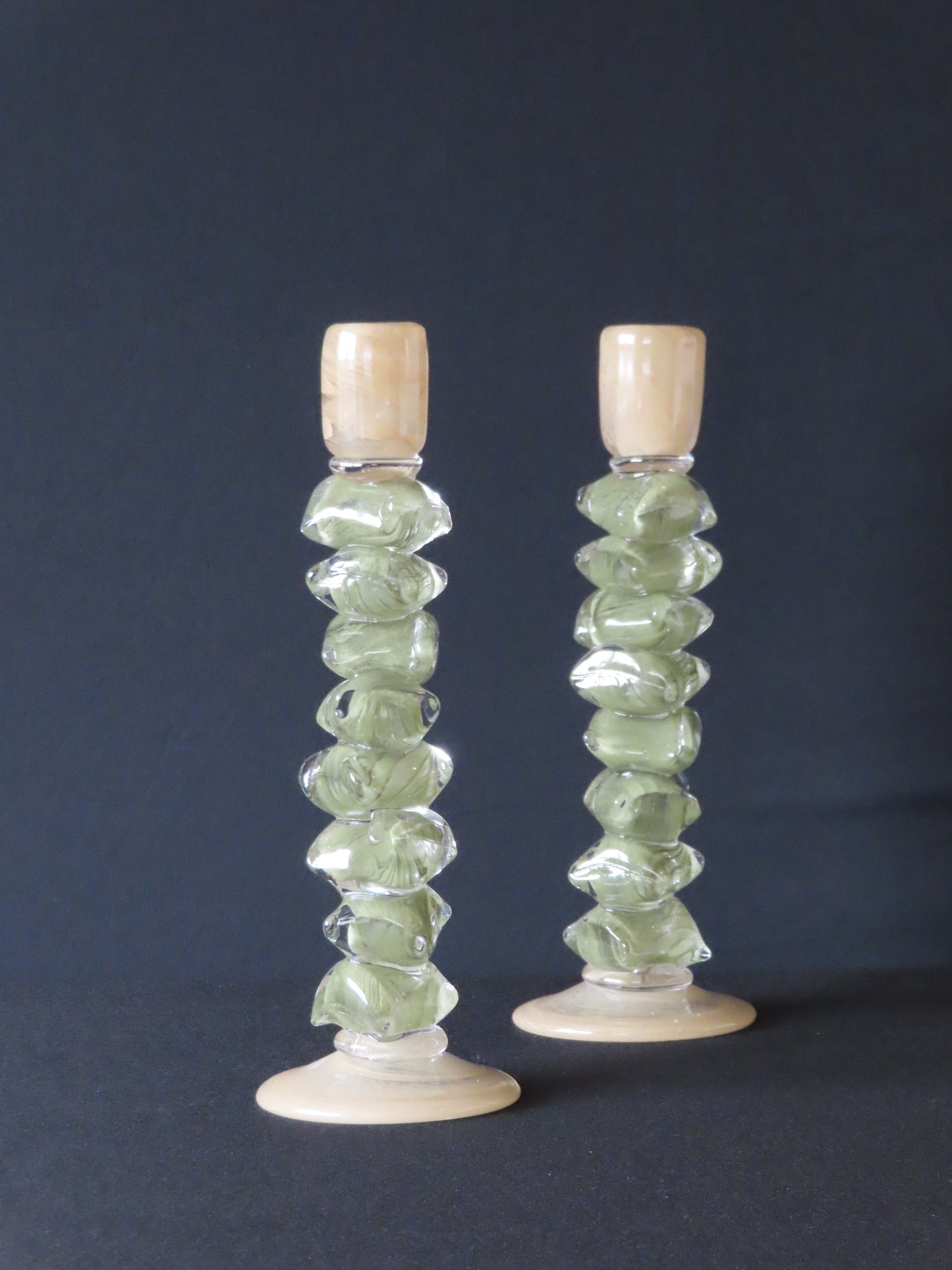 Luxe kandelaar van massief glas