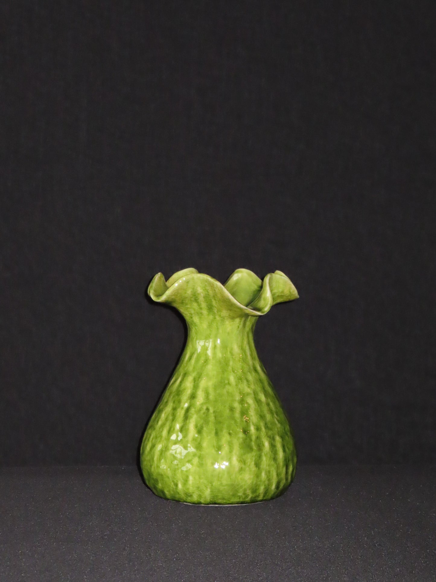 Stijlvolle groene vaas