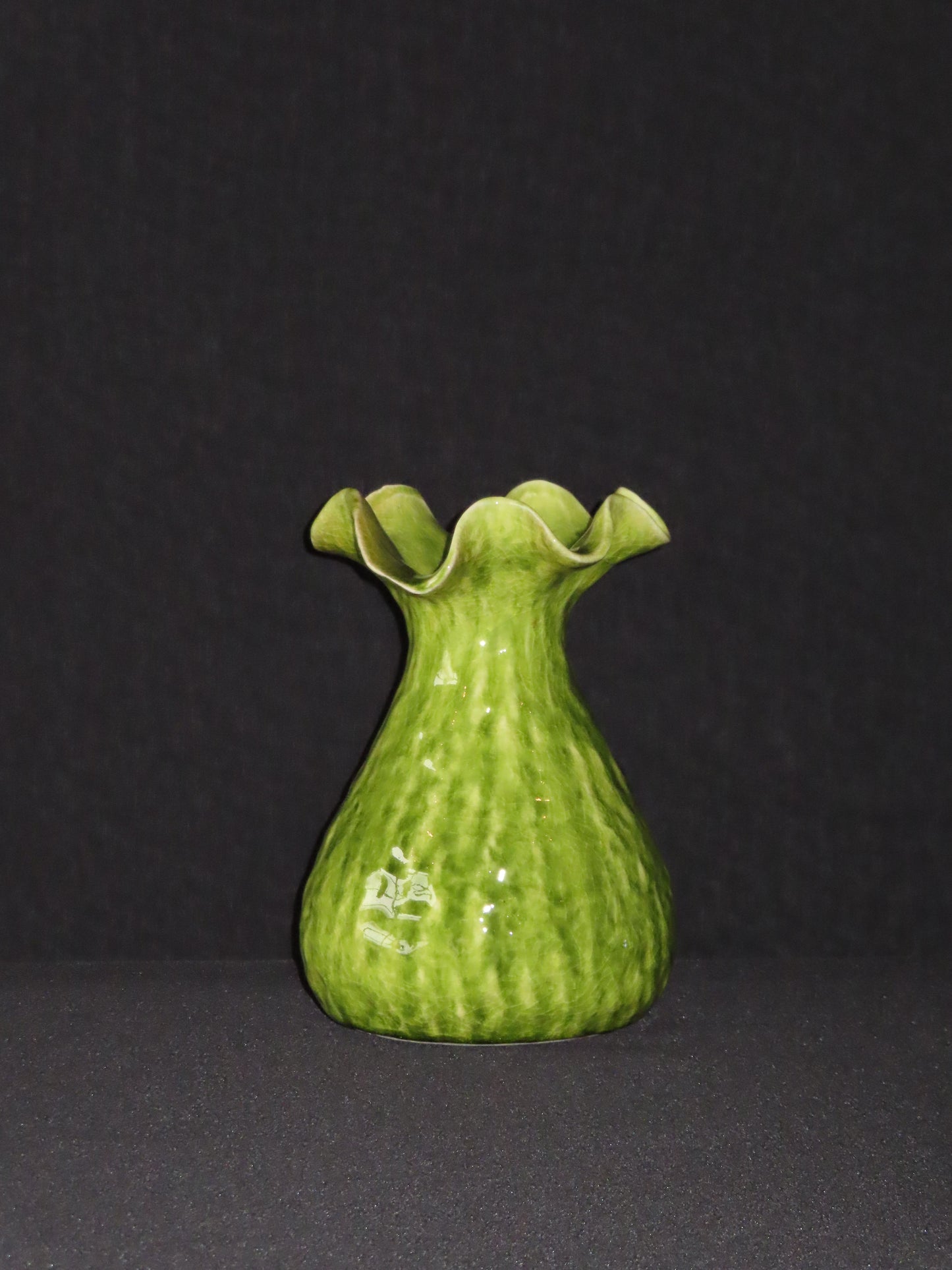 Stijlvolle groene vaas
