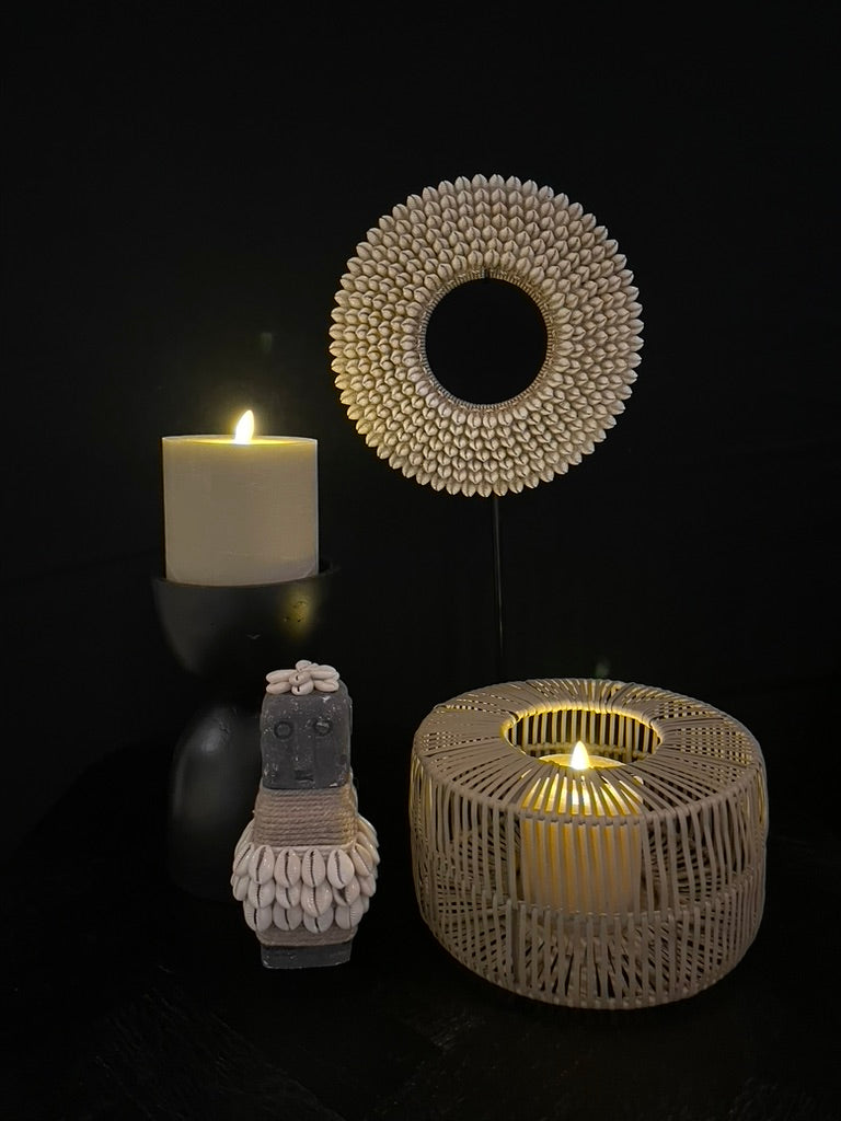 Windlicht taupe van Colmore by Diga