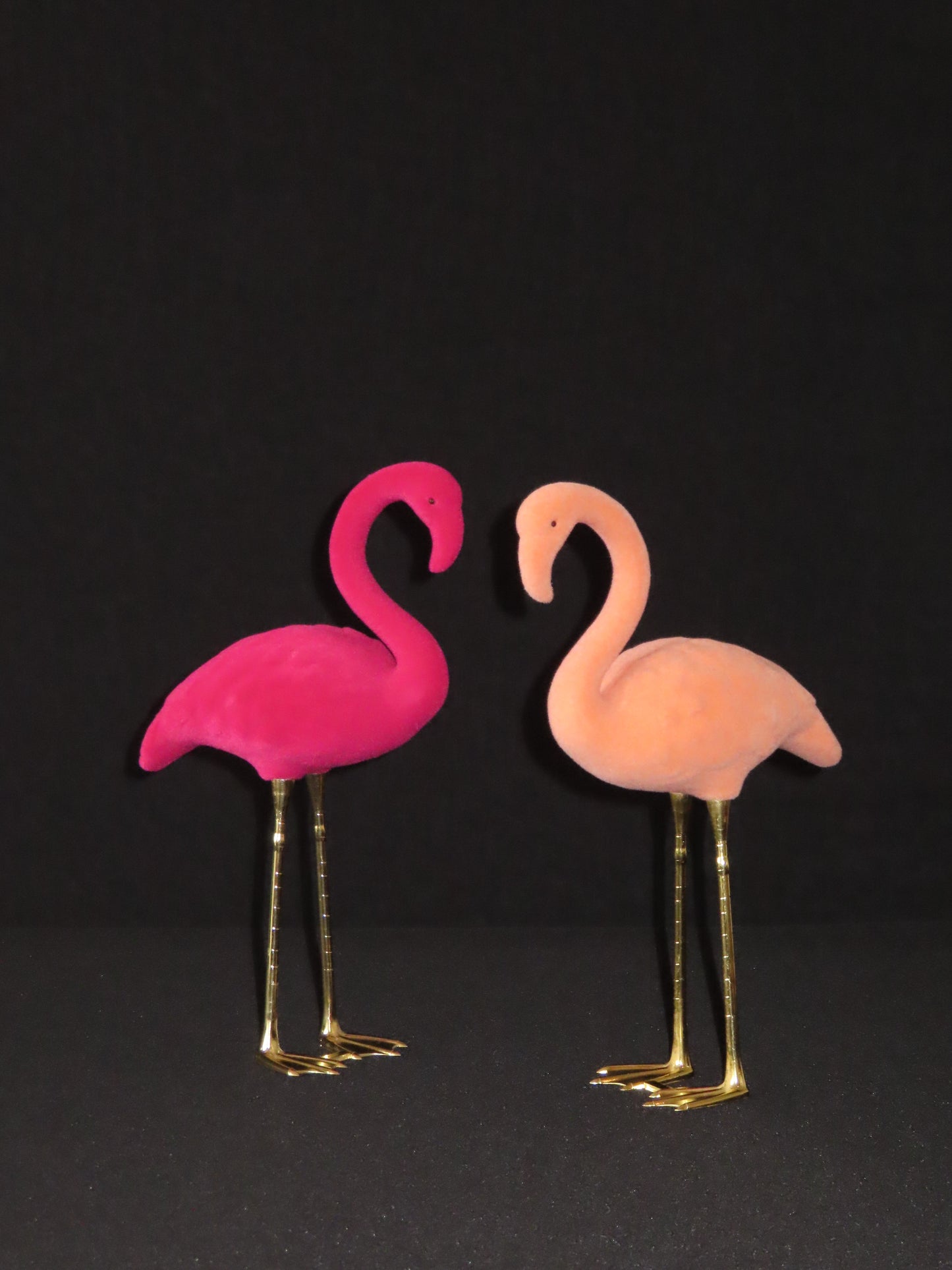 Velvet flamingo duo